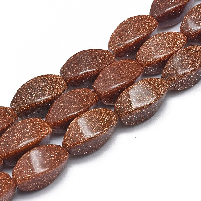 Синтетические голдстоуновские бисер пряди, овальные