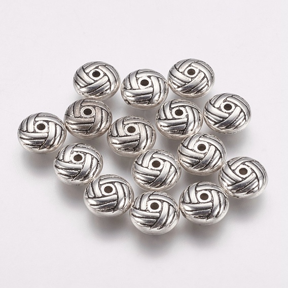 CCB Plastic Beads, Rondelle, Grooved