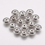 CCB Plastic Beads, Rondelle, Grooved
