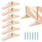 Base de biombo plegable de madera, triángulo