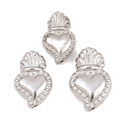 Religion 304 Stainless Steel Pendants, Sacred Heart Charms