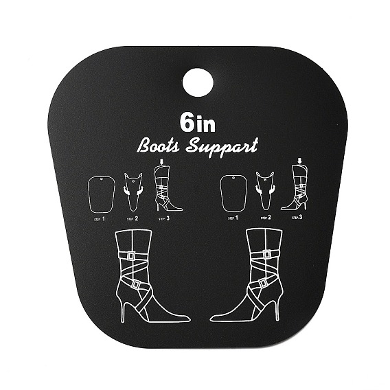 PVC Boot Shaper Form Inserts, Boots Tall Support, Random Patterns or None Pattern, Trapezoid