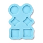 Pendant Silicone Molds, Resin Casting Molds, For UV Resin, Epoxy Resin Jewelry Making, Flat Round & Diamond & Square
