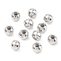 SHEGRACE Brass Beads, Round, Cadmium Free & Nickel Free & Lead Free