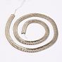 Electroplate Non-Magnetic Synthetic Hematite Strands, V Shape, Grade A