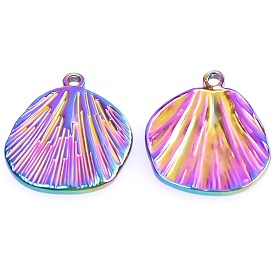Stainless Steel Pendants, Shell Charms