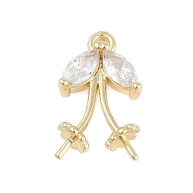 Покрытие стойки латунь с подвесками из фианита, медузы прелести