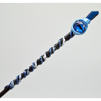 Natural Gemstone Witch Magic Stick, Cosplay Evil Eye Magic Wand, for Witches and Wizards