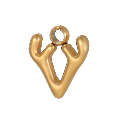 304 прелести нержавеющей стали, форма рога оленя, ионное покрытие (ip)