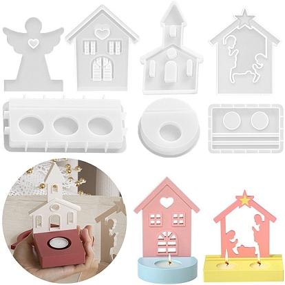 Силиконовые формы, формы для литья смолы, для уф-смолы, изготовление ювелирных изделий из эпоксидной смолы, белые