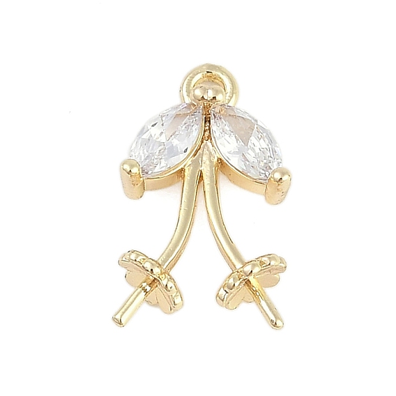 Покрытие стойки латунь с подвесками из фианита, медузы прелести