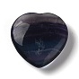 Natural Fluorite Heart Love Stone, Pocket Palm Stone for Reiki Balancing