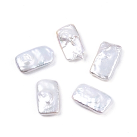 Baroque Natural Keshi Pearl Beads, Freshwater Pearl, No Hole/Undrilled, Rectangle