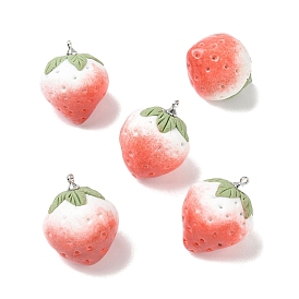 Фарфоровые подвески, Сплав с поиска, клубника прелести