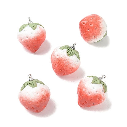 Фарфоровые подвески, Сплав с поиска, клубника прелести