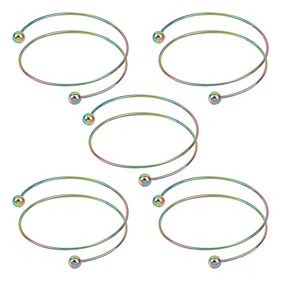 Placage sous vide PVD 304 fabrication de bracelets en acier inoxydable