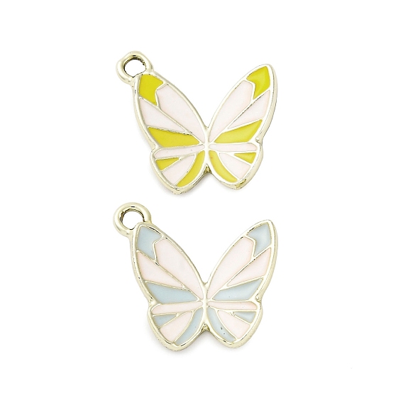 Подвески из эмали и сплава, бабочки прелести