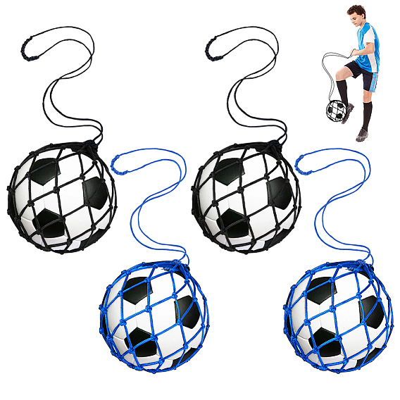 4шт. 2 цвета нейлоновая сетчатая сумка для мячей