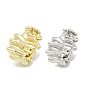Brass Hoop Earrings, Twist
