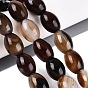 Natural Agate Beads Strands, Oval, Dyed & Heated