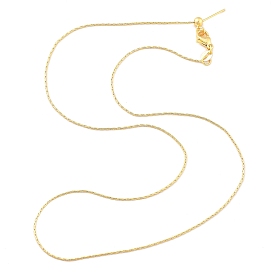 Adjustable Slider Brass Cardano Chain Necklaces for Men Women, Long-Lasting Plated