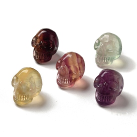 Natural Fluorite Home Display Decorations, Skull