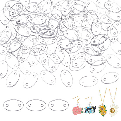 Подвески из акрилового соединителя, прозрачные