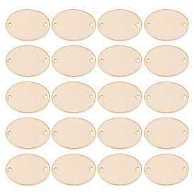 24 шт. латунные подвески для разъемов, овальные связи, без никеля 