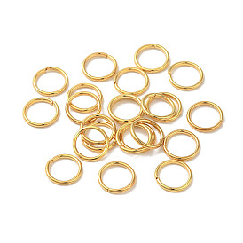 304 Stainless Steel Closed Jump Rings, Flat Round