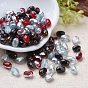 Electroplated Transparent Czech Glass Beads, Oval, Faceted