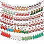 80 Pcs Christmas Decoration Banners Flags, Paper Hanging Banners Flags, for Christmas Tree Christmas Party Decoration with 10 Ropes