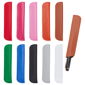 CHGCRAFT 10Pcs 10 Colors PU Leather Pen Case