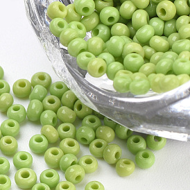 Opaque Seed Beads Cords, Round