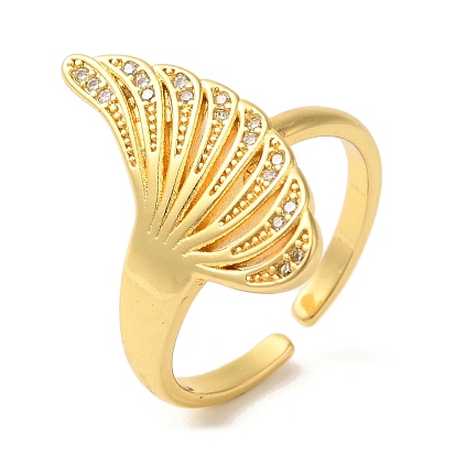 Открытые манжеты из латуни с микропаве и прозрачным фианитом, для женщин, без свинца и без кадмия