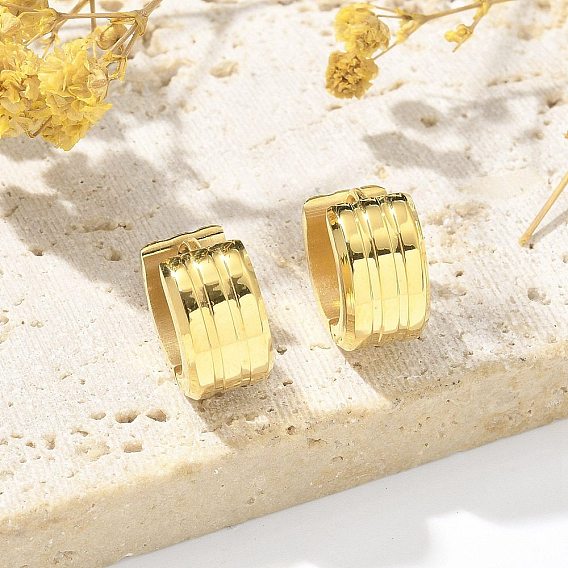 304 серьги из нержавеющей стали для женщин, с 316 ушными шпильками из хирургической нержавеющей стали, ионное покрытие (ip), кольцо