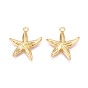 Латунные подвески, морская звезда, без никеля 