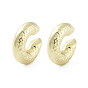 Donut Brass Cuff Earrings, Long-Lasting Plated, Cadmium Free & Lead Free