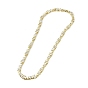 Brass Micro Pave Cubic Zirconia Chain Necklaces