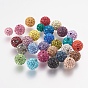 Czech Rhinestone Beads, PP6, Pave Disco Ball Beads, Polymer Clay, Round