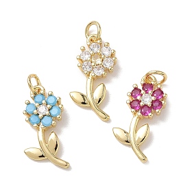 Латунные микро проложить кубического циркония подвески, , стойки покрытие, долговечный, без кадмия и без свинца, реальный 18 k позолоченный