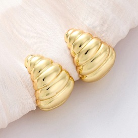 Латунь манжеты серьги, долговечный, без свинца и без кадмия, c-образный