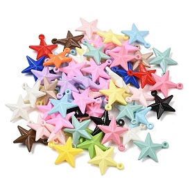 Непрозрачные акриловые подвески, звезда