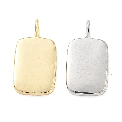 Латунные подвески, прямоугольник амулеты, штамповка пустой метки