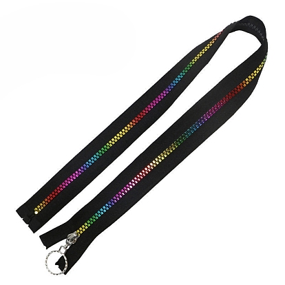 #5 Nylon Coil Zippers Rainbow Zipper Tape, Resin Coil Colorful Teeth