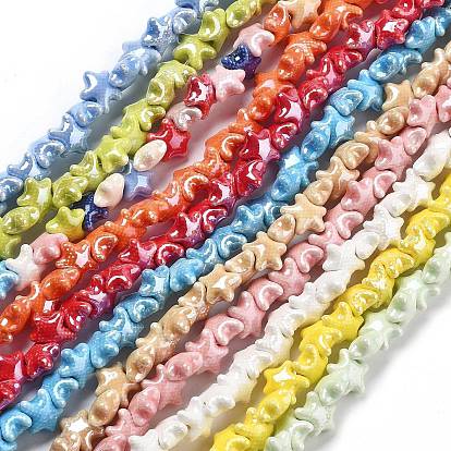 Фарфоровые бусины ручной работы, керамические бусины в виде морских звезд