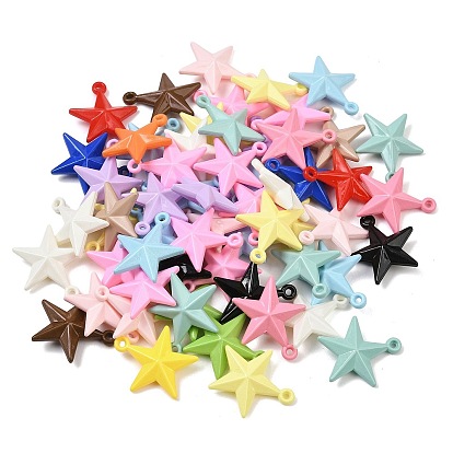 Непрозрачные акриловые подвески, звезда
