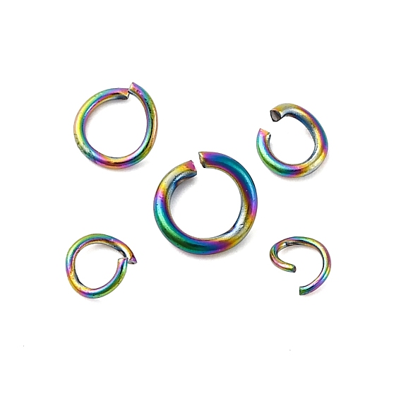 Ионное покрытие (ip) 304 открытые соединительные кольца из нержавеющей стали, кольцо