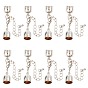 Brass Chain Extender, with Cord Ends and Lobster Claw Clasps, Nickel Free