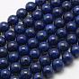 Natural Gemstone Beads Strands, Dyed, Imitation Lapis Lazuli, Round