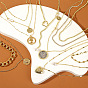 Multi-layered double-layered necklace collarbone chain heart necklace female niche design sense.